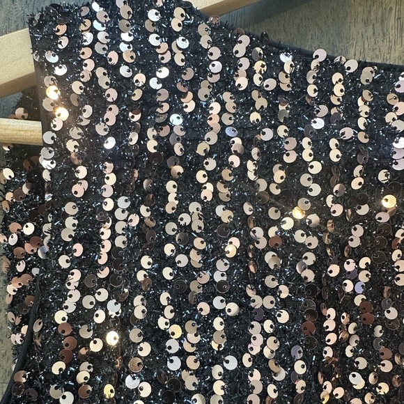 Mac Duggal Cowl Back Boat Neck Sequin Gown - Picture 3 of 8